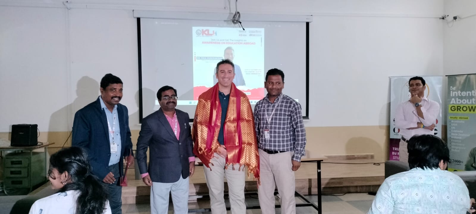 Northumbria University delegates meeting students