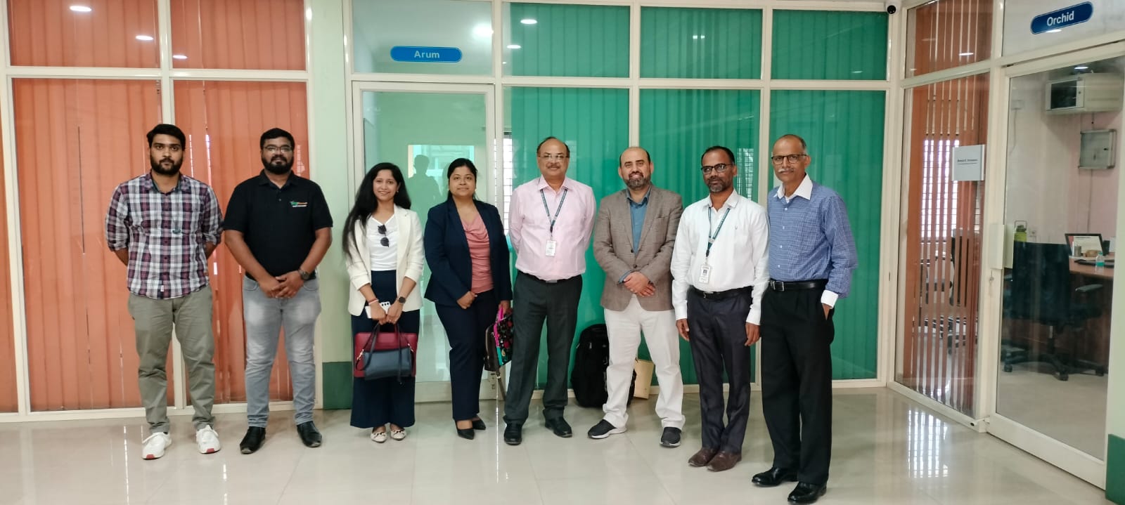 Northumbria University delegates meeting students