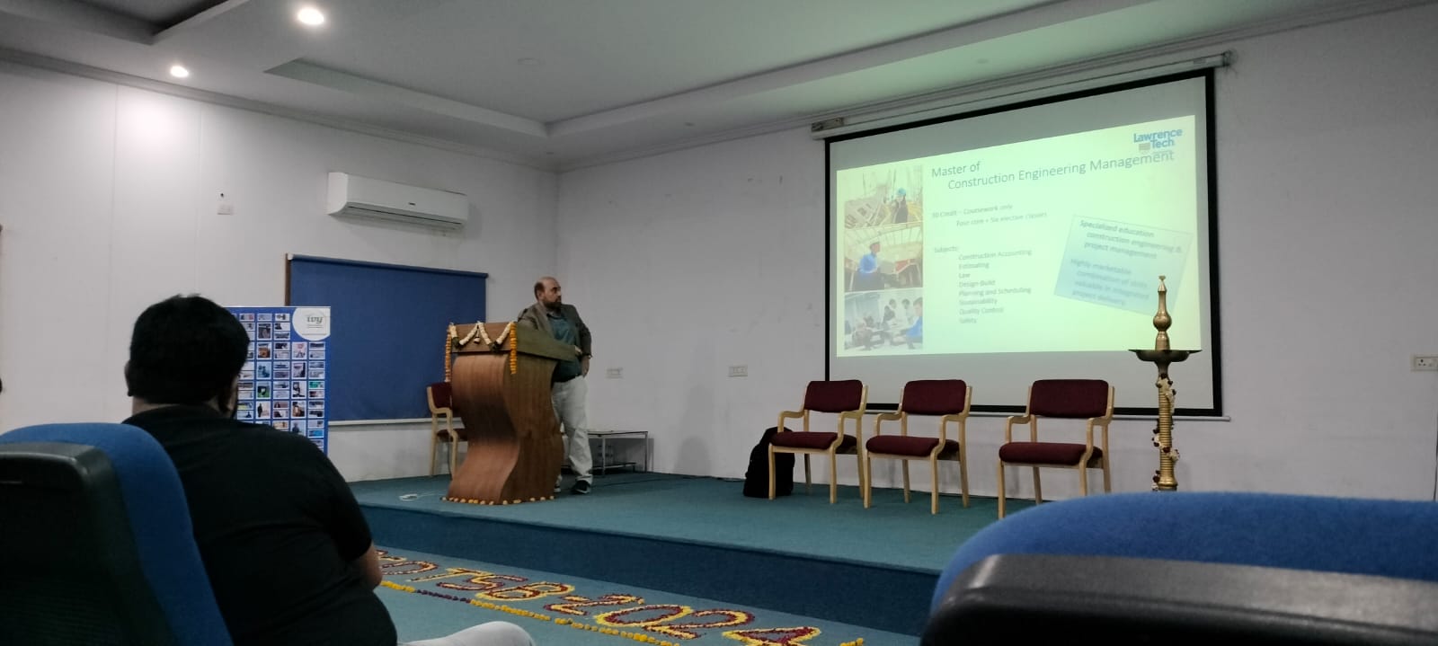 Northumbria University delegates meeting students