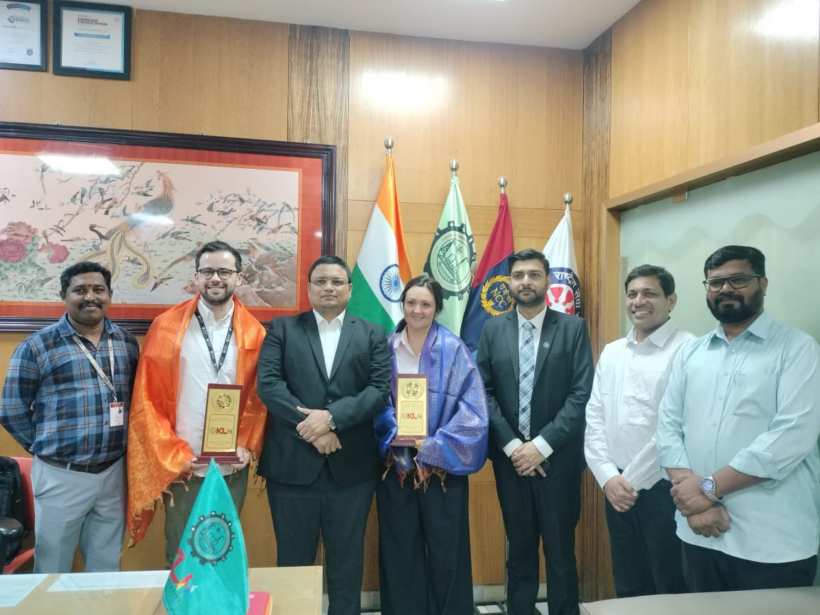 Northumbria University delegates meeting students