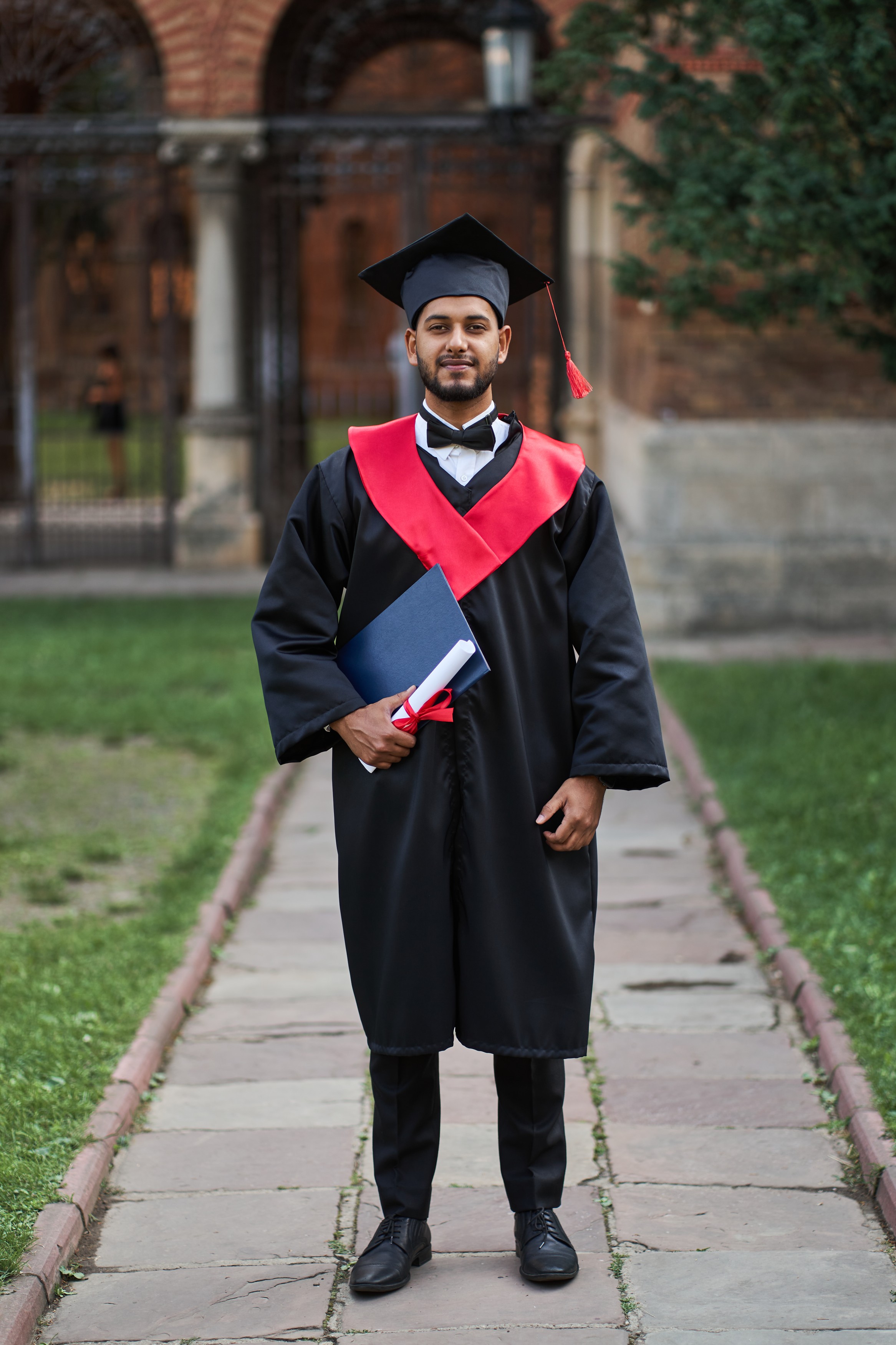Student studying abroad
